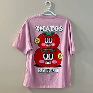 NWOT Jack & Jones Pink Graphic Tee Medium Mens / Unisex